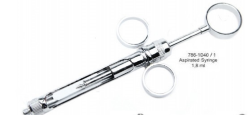 Шприц карпульный (три кольца) для дентальной анестезии с переходником