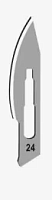 Скальпель хирургический из углеродистой/нержавеющей стали № 24